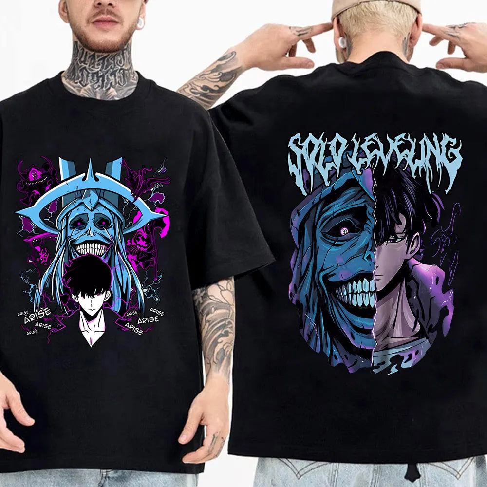 T-shirt Solo Leveling Sung Jinwoo coton