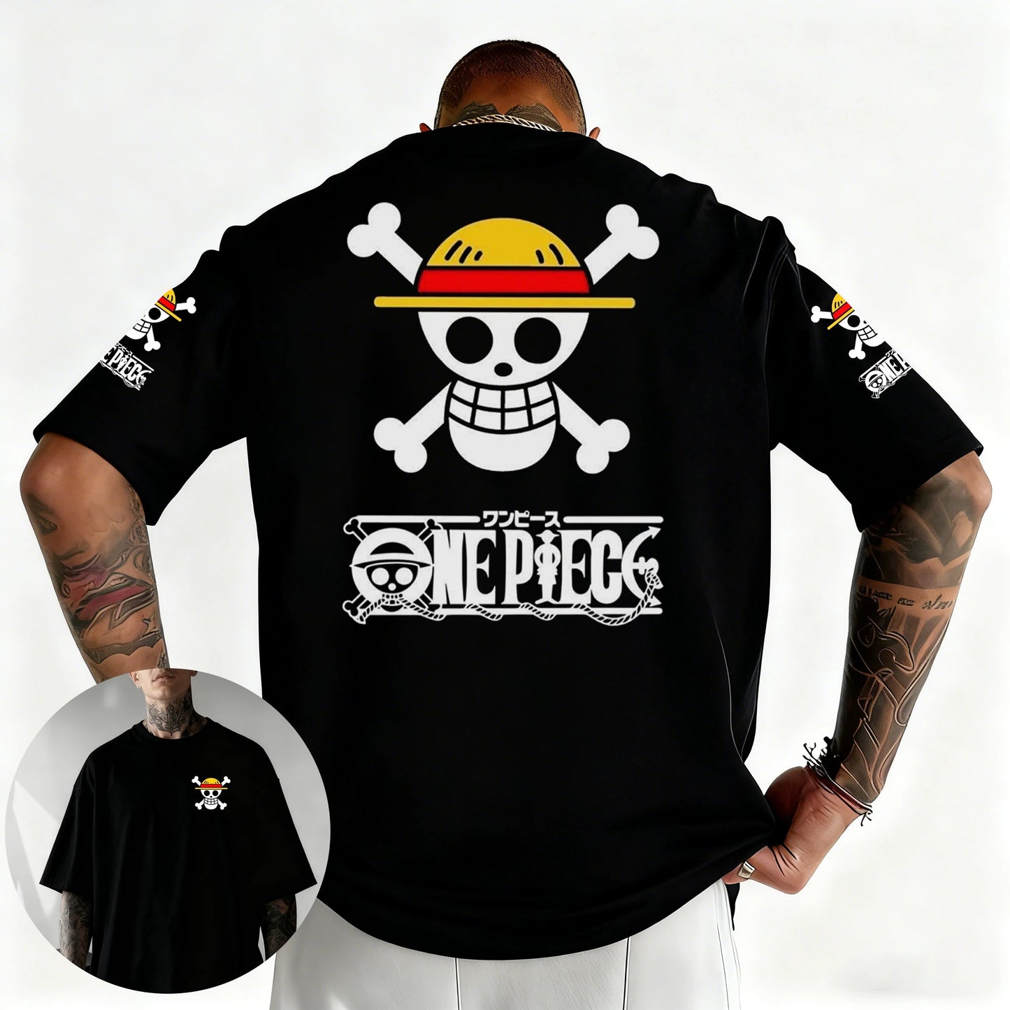 T-shirt One Piece Zoro Luffy enfant manches
