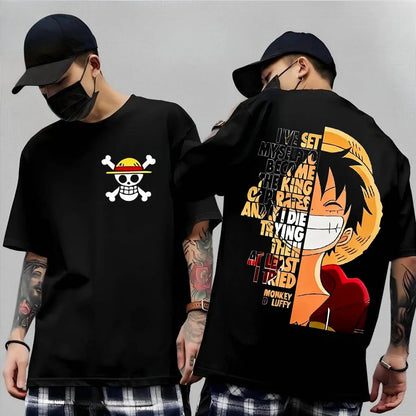 T-shirt One Piece Zoro Luffy enfant manches