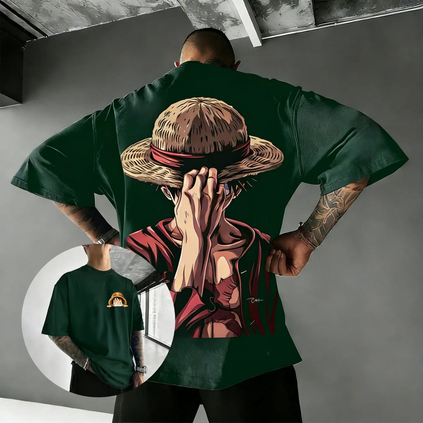 One Piece Luffy Oversized Anime T-Shirt