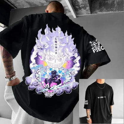 T-shirt One Piece imprimé 3D été manches