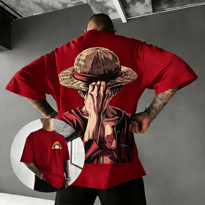 One Piece Luffy Oversized Anime T-Shirt