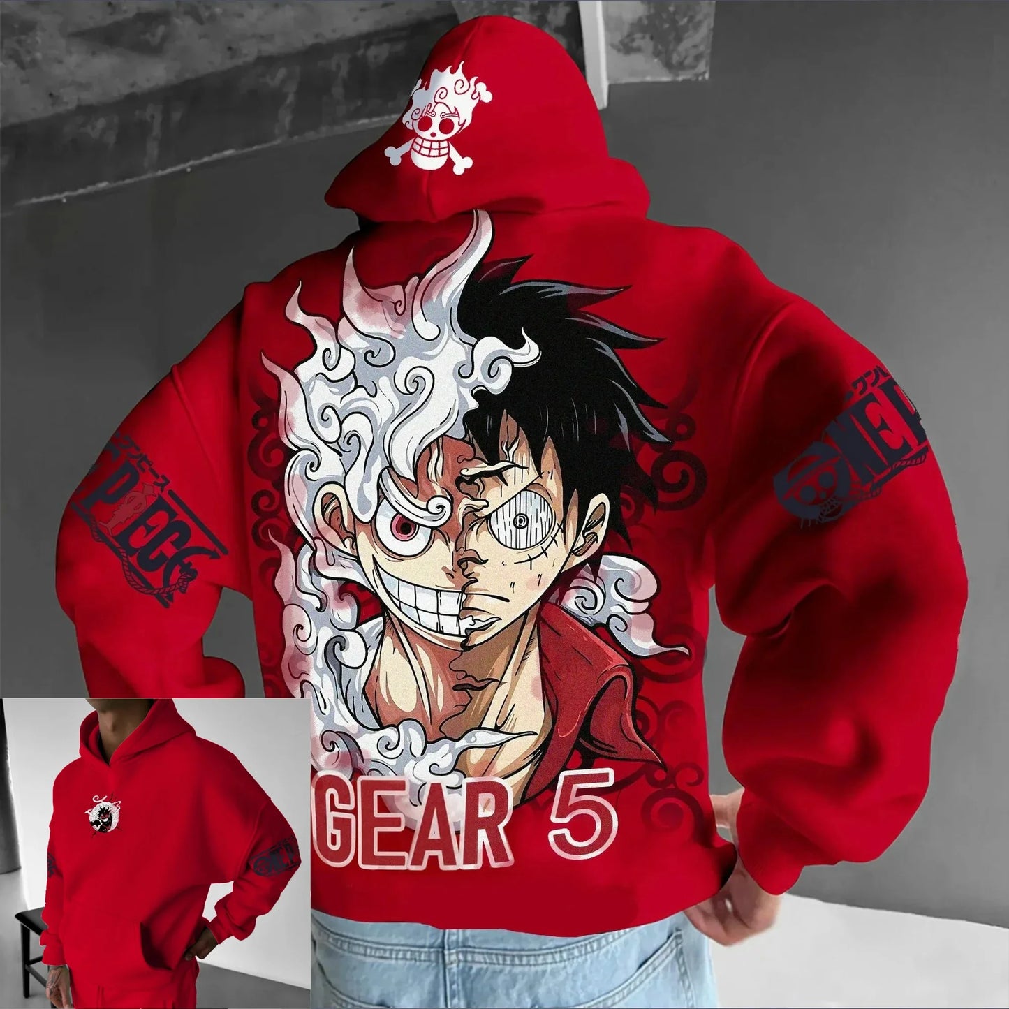 Sweat Luffy Gear 5 Nika coton