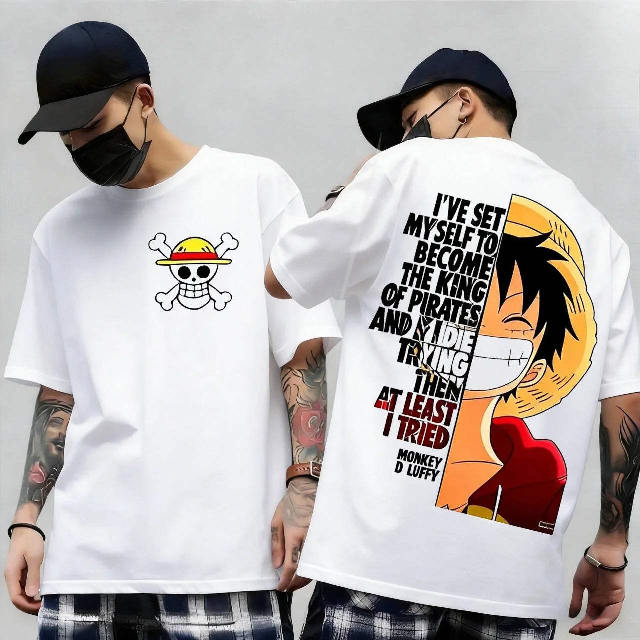 T-shirt One Piece Zoro Luffy enfant manches
