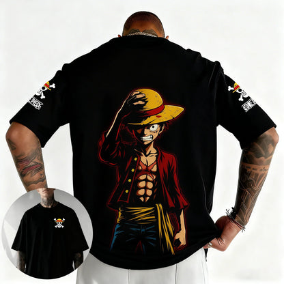 T-shirt One Piece Zoro Luffy enfant manches