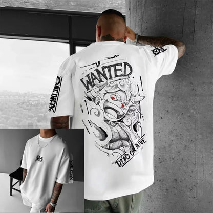 T-shirt One Piece imprimé 3D été manches