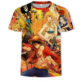 T-Shirt One Piece - Luffy 3D Mixte